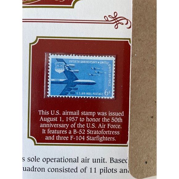 1916 Mercury Dime & 1957 Air Mail Stamp Collectors Set - Picture 2 of 6